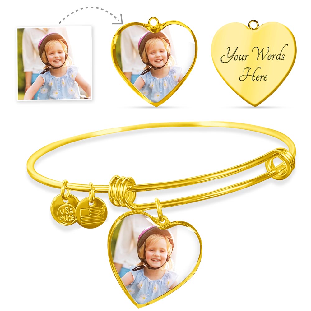 buyer upload  luxury heart bangle
