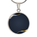 luxury graphig circle necklace