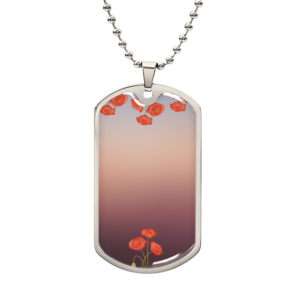 luxury graphig dog tag necklace
