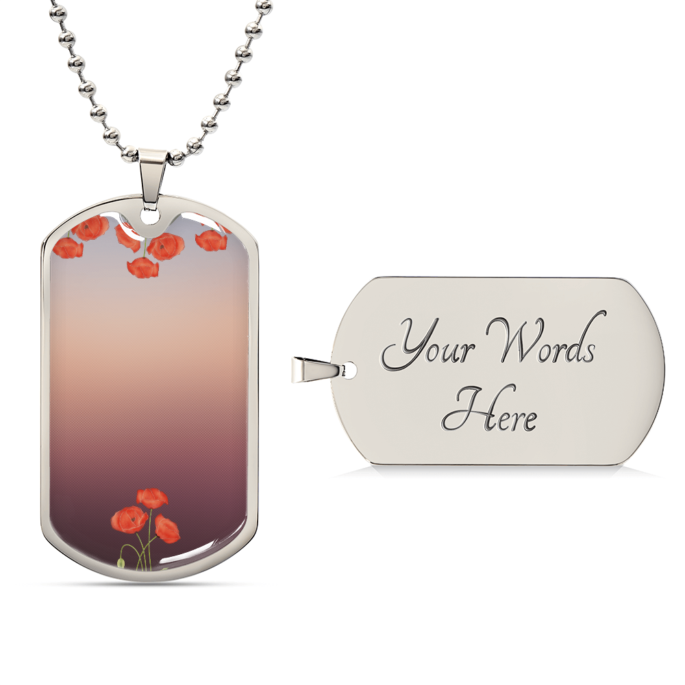 luxury graphig dog tag necklace
