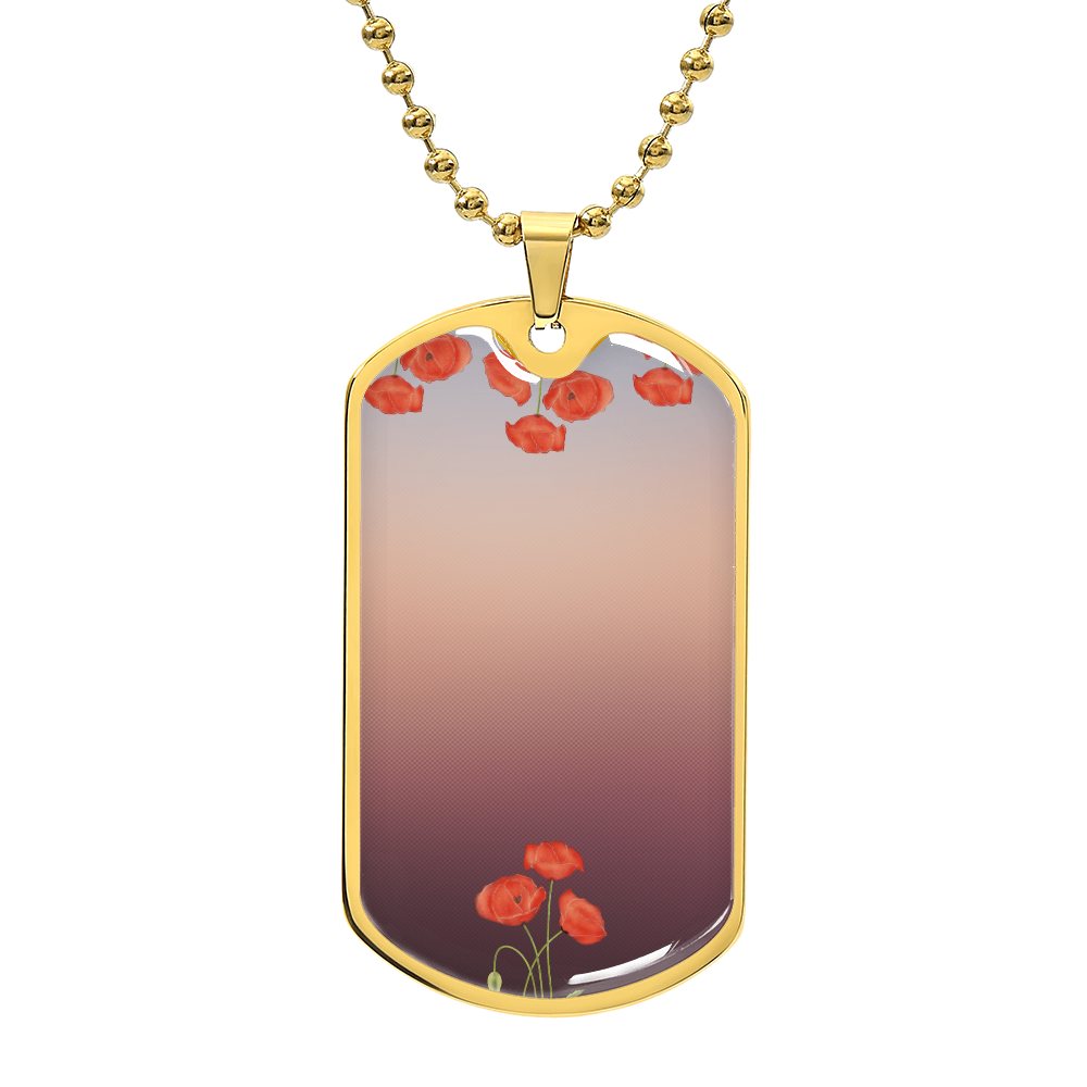 luxury graphig dog tag necklace