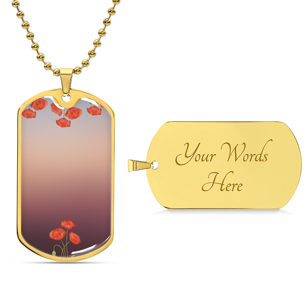 luxury graphig dog tag necklace