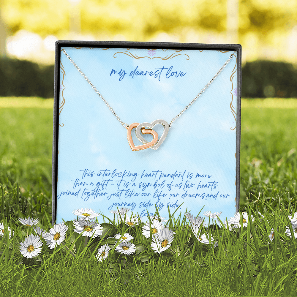 inter locking heart pendant
