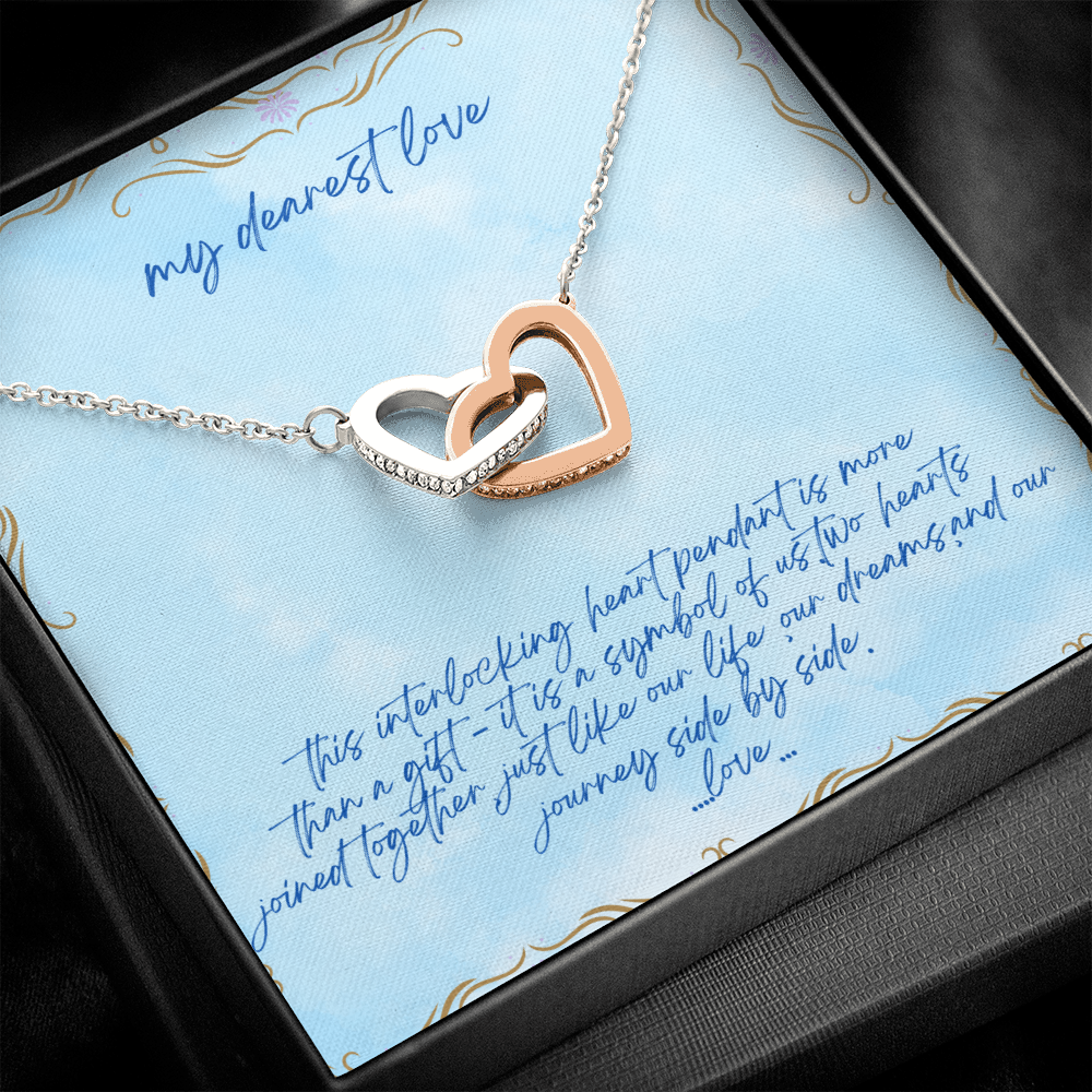 inter locking heart pendant