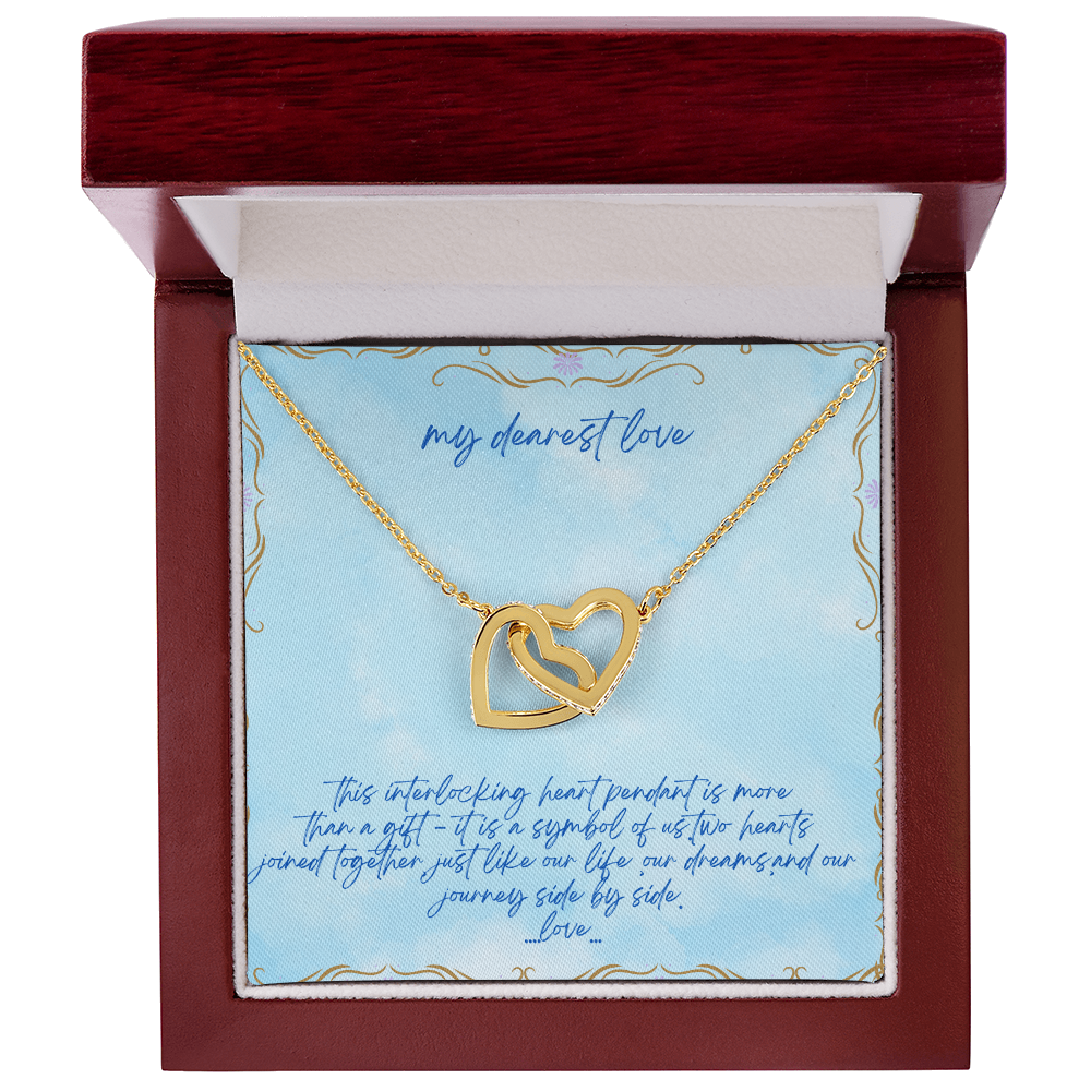inter locking heart pendant