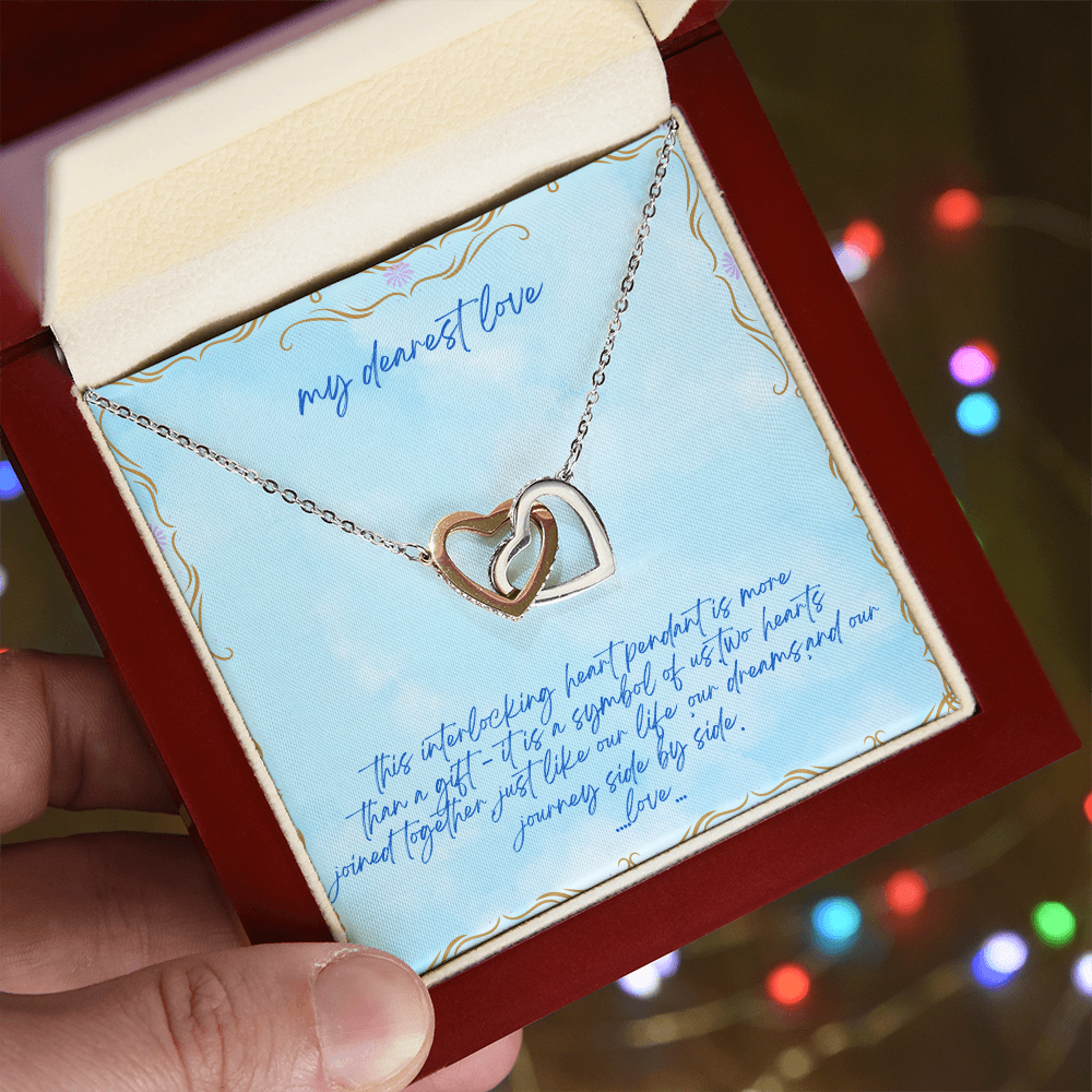 inter locking heart pendant