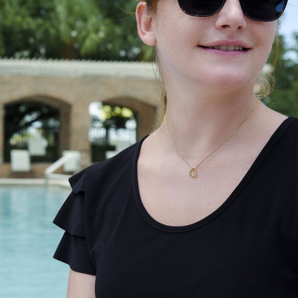 delicate heart necklace