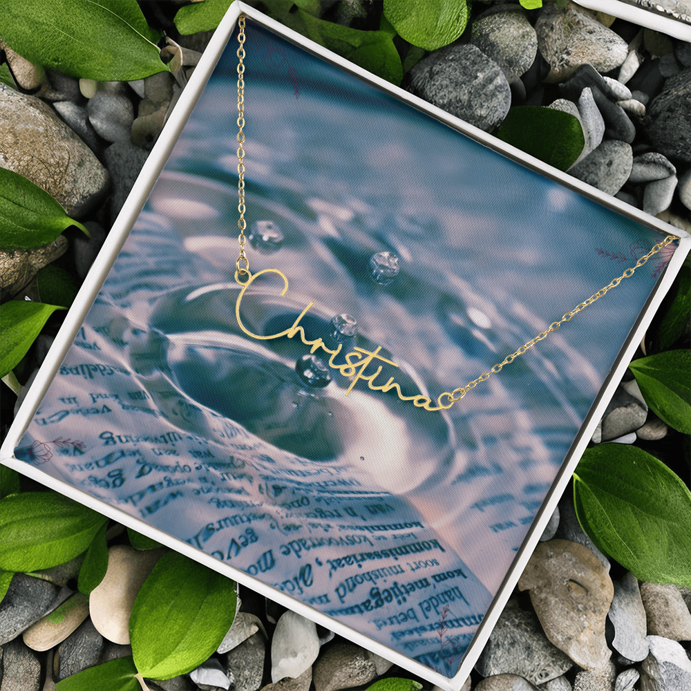 signature name necklace ( with MC )