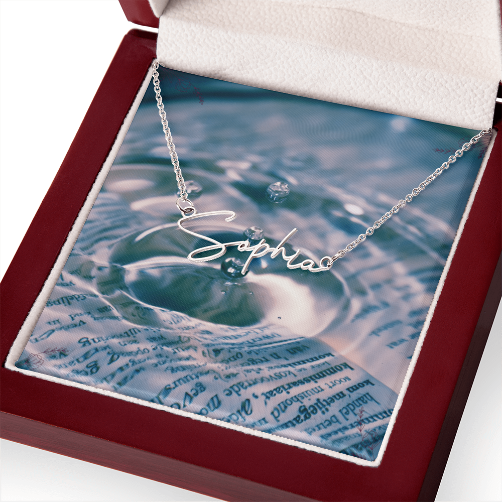 signature name necklace ( with MC )