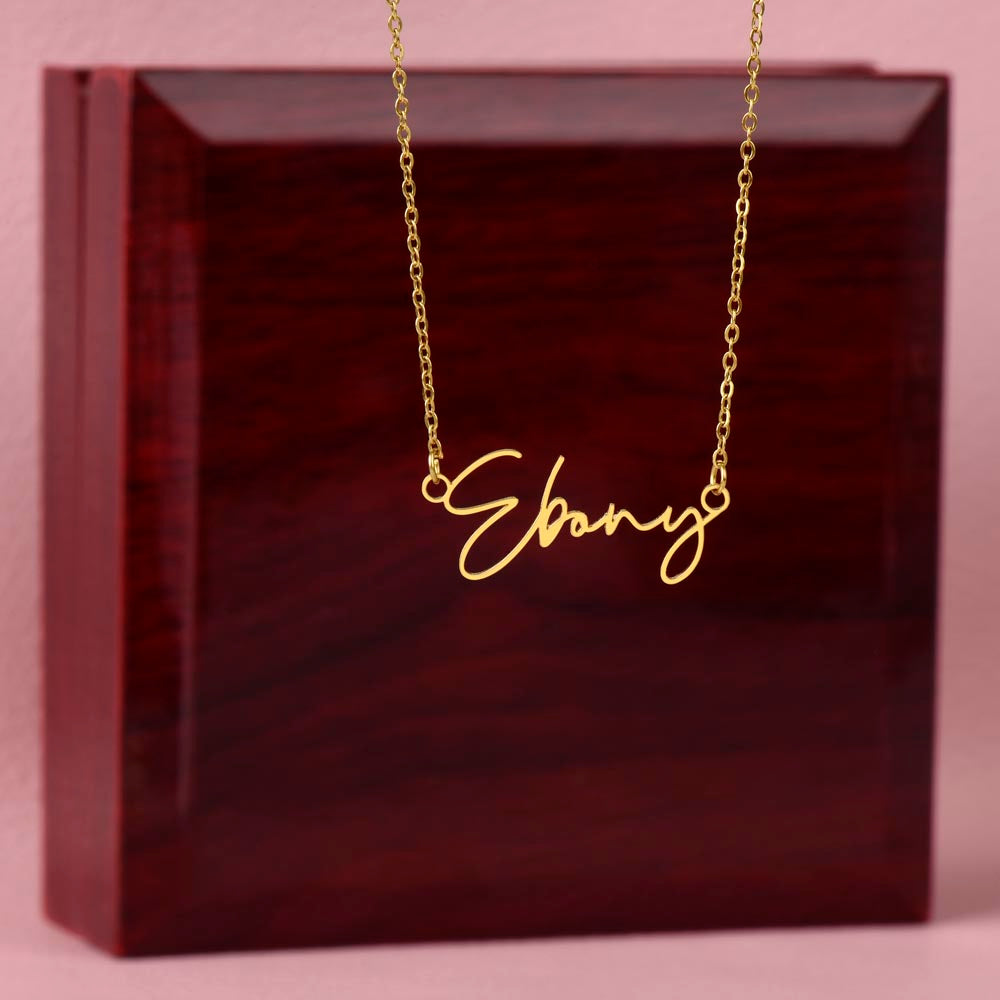signature name necklace ( with MC )