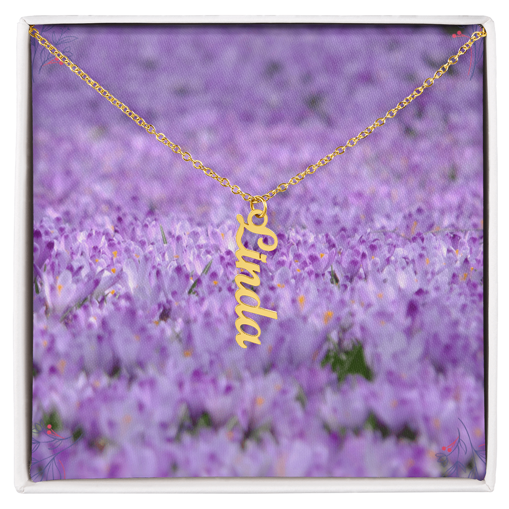multi vertical name necklace (w ( MC )