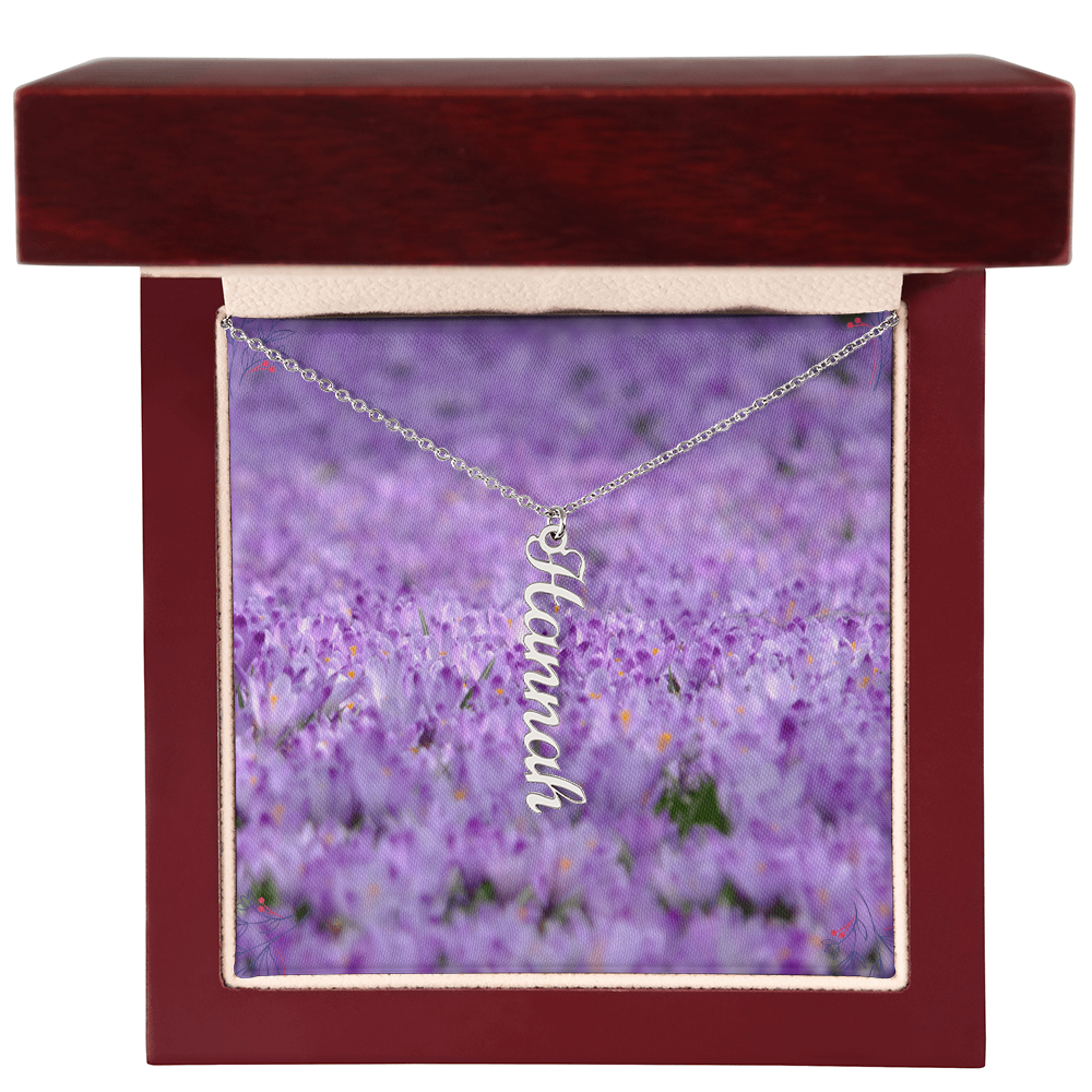 multi vertical name necklace (w ( MC )