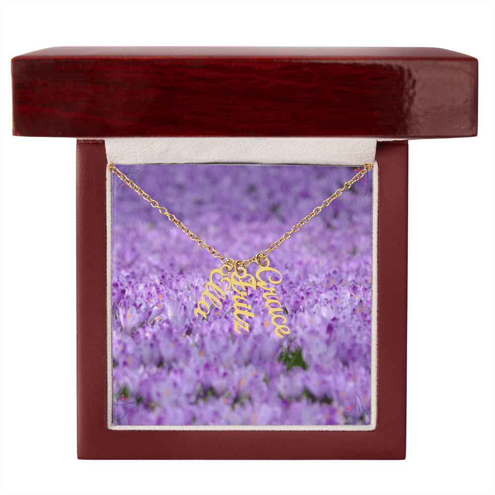 multi vertical name necklace (w ( MC )