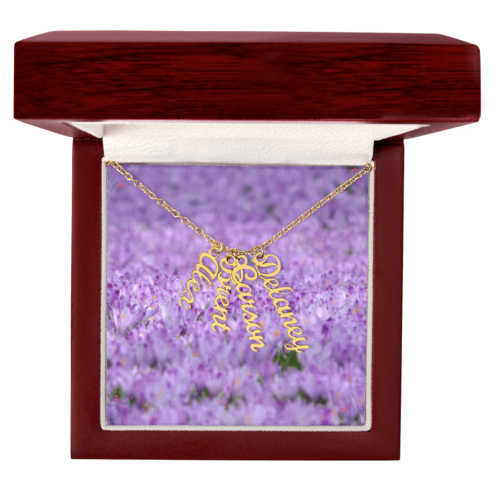 multi vertical name necklace (w ( MC )