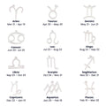 zodiac symbol necklace