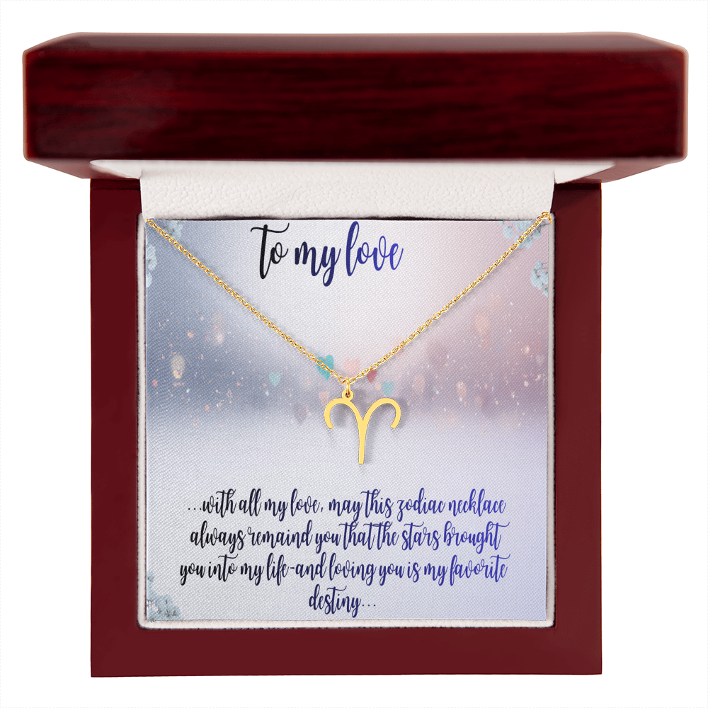 zodiac symbol necklace