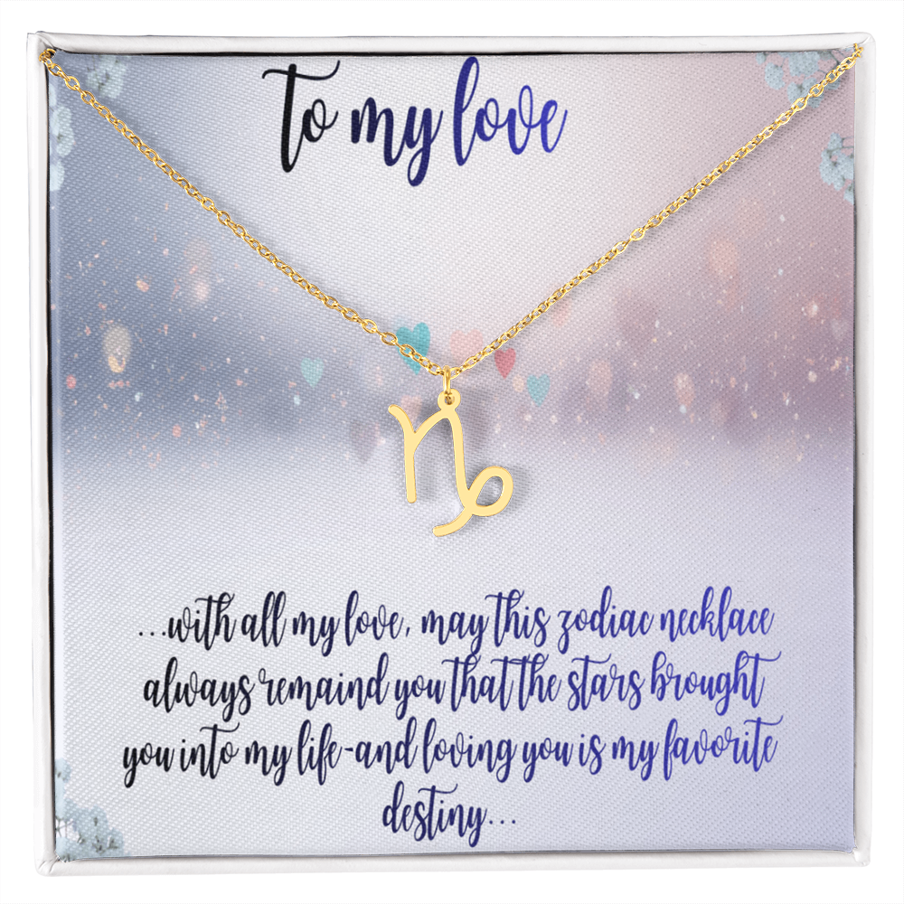 zodiac symbol necklace
