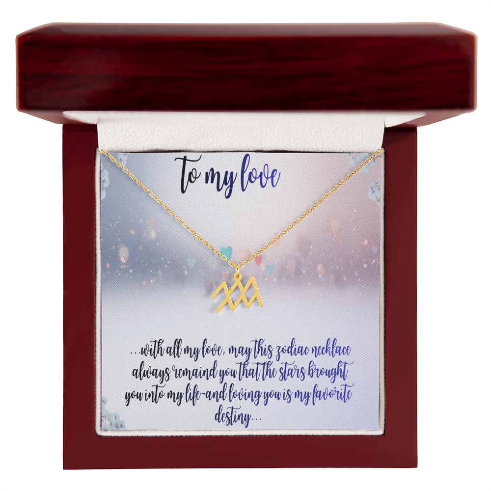 zodiac symbol necklace