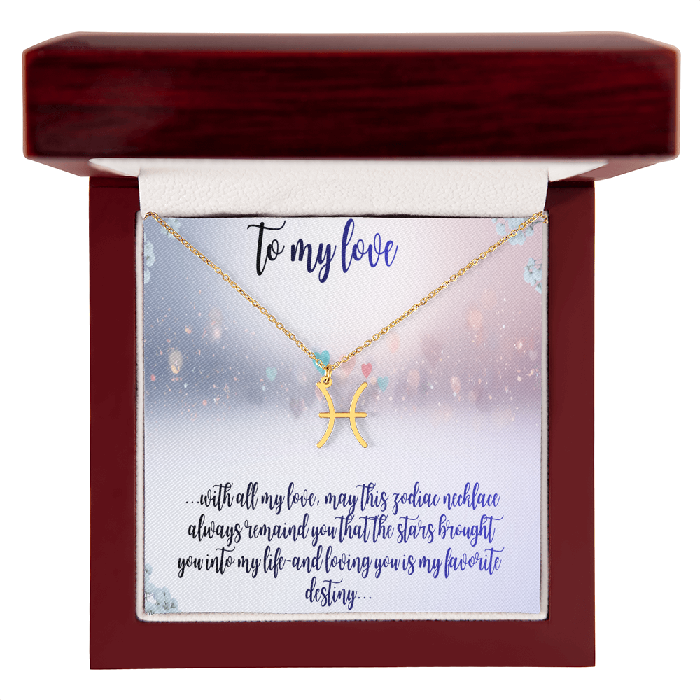zodiac symbol necklace