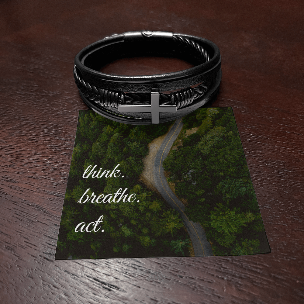 Men's cross bracelet