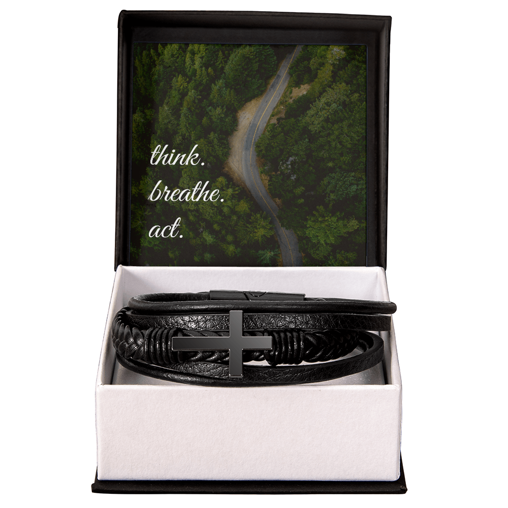 Men's cross bracelet