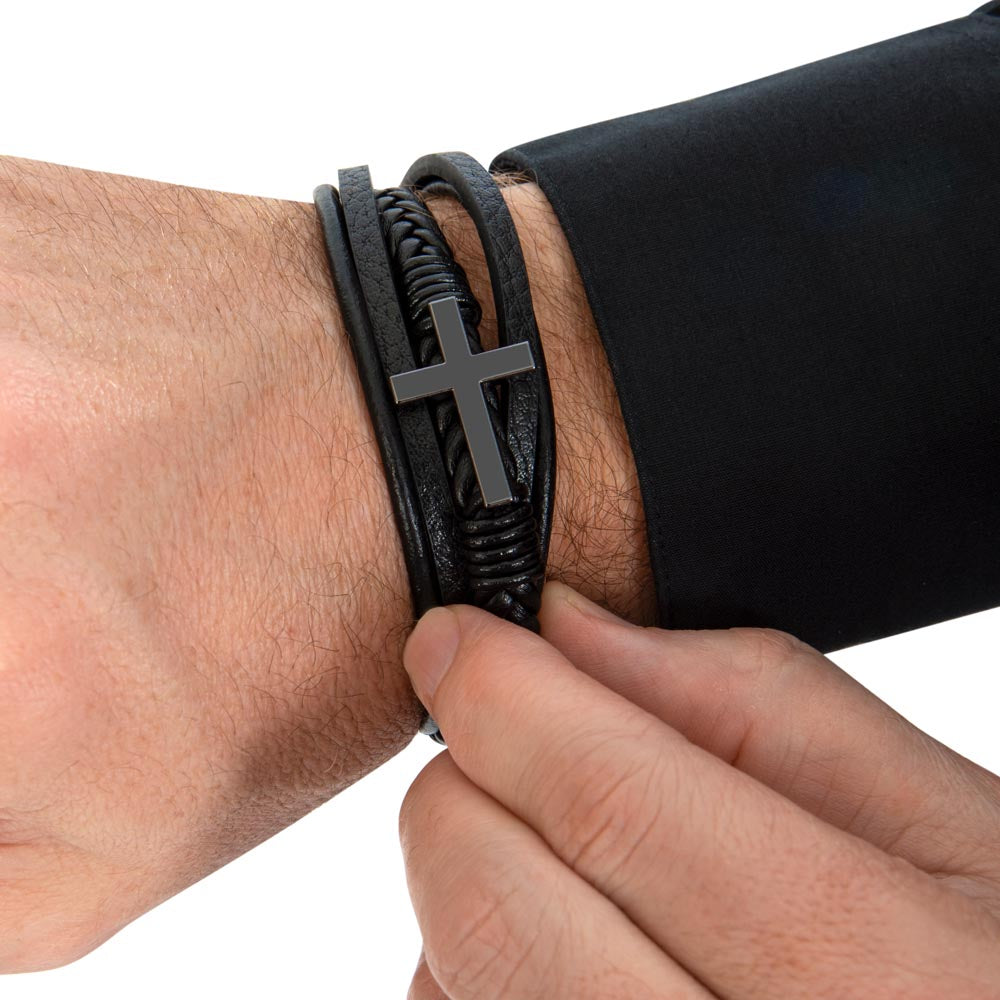 Men's cross bracelet