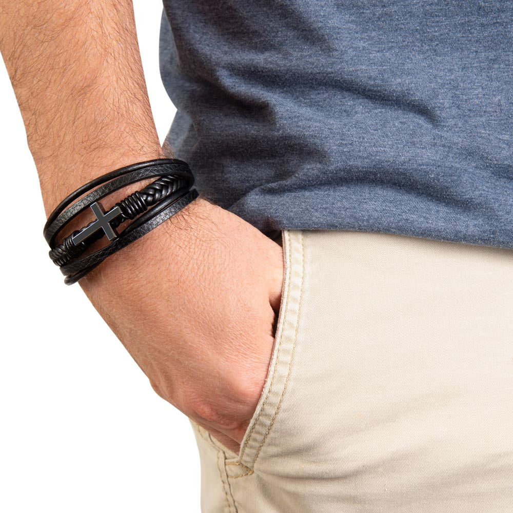 Men's cross bracelet