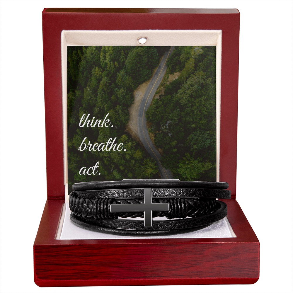 Men's cross bracelet