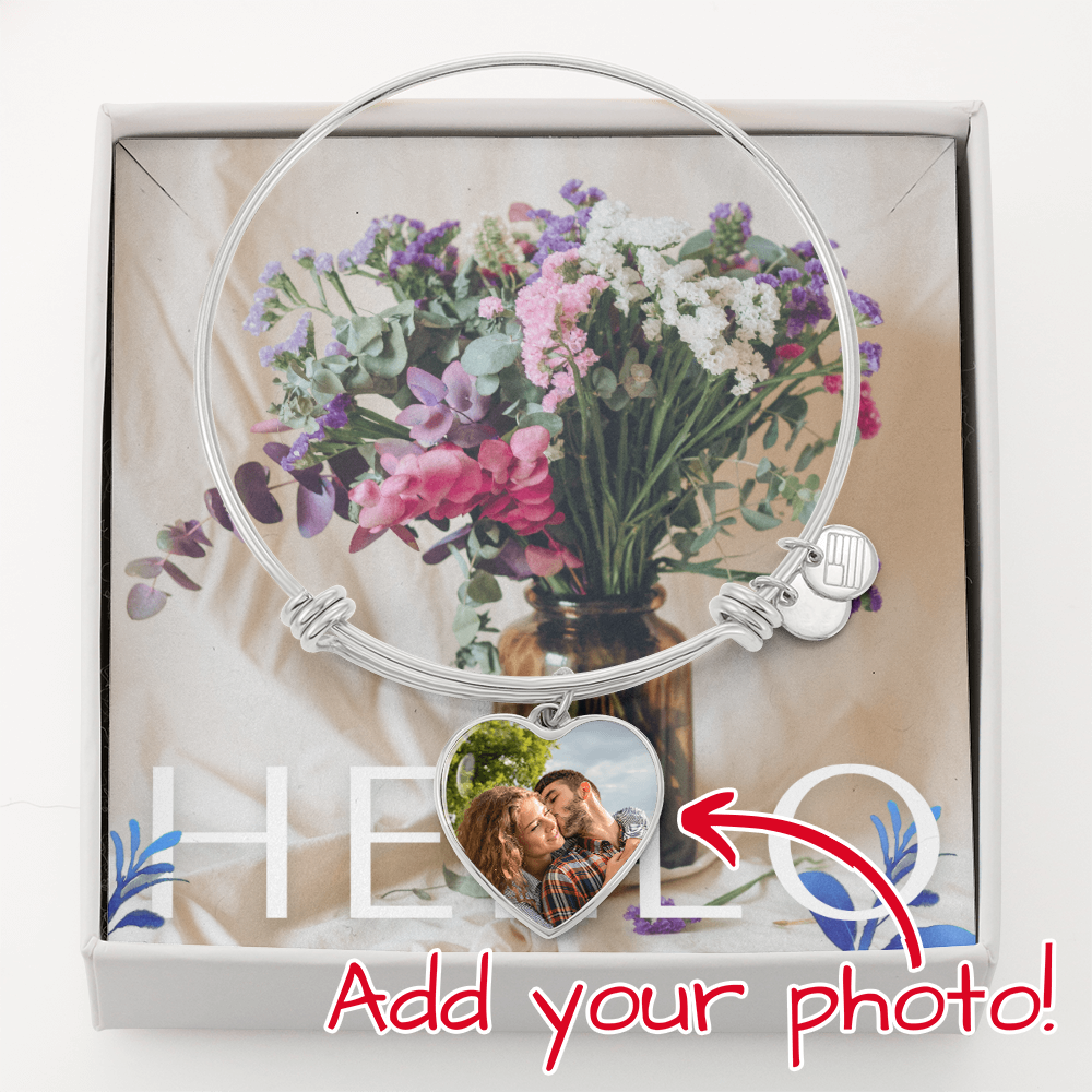 buyer upload  luxury heart bangle